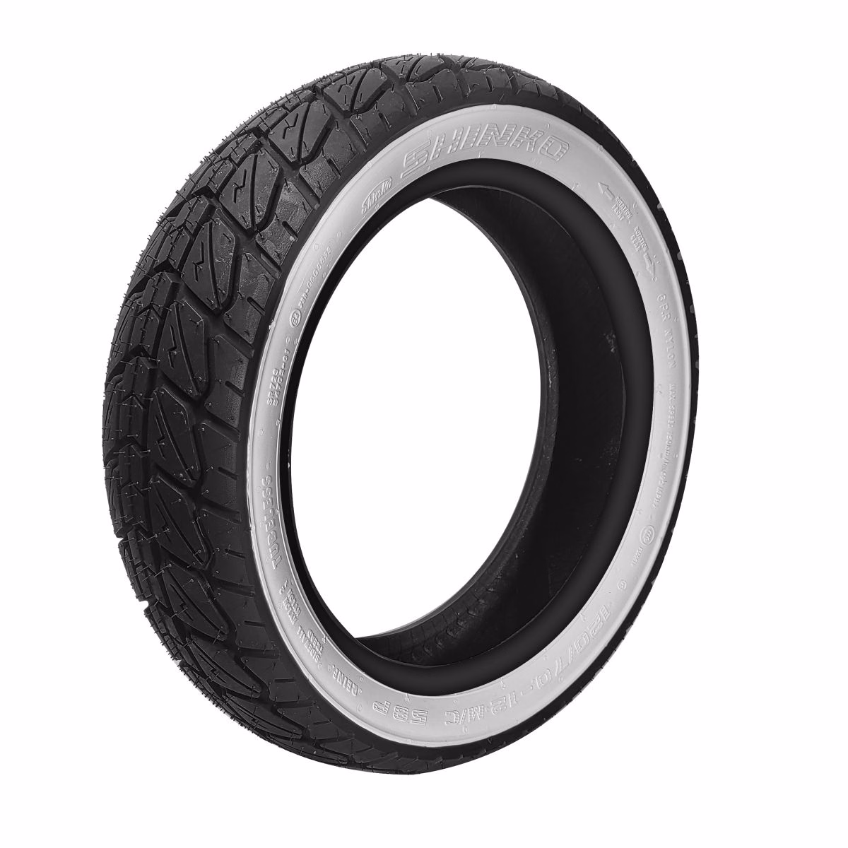 LLANTA SHINKO 120/70-12 58P 6PR TL SR723 WW (CARA BLANCA)