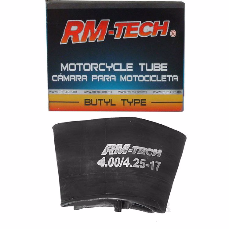 CAMARA DE BUTILO RMTECH PRES. EN CAJA 4.00/4.25-17 TR4 (VALVULA RECTA)