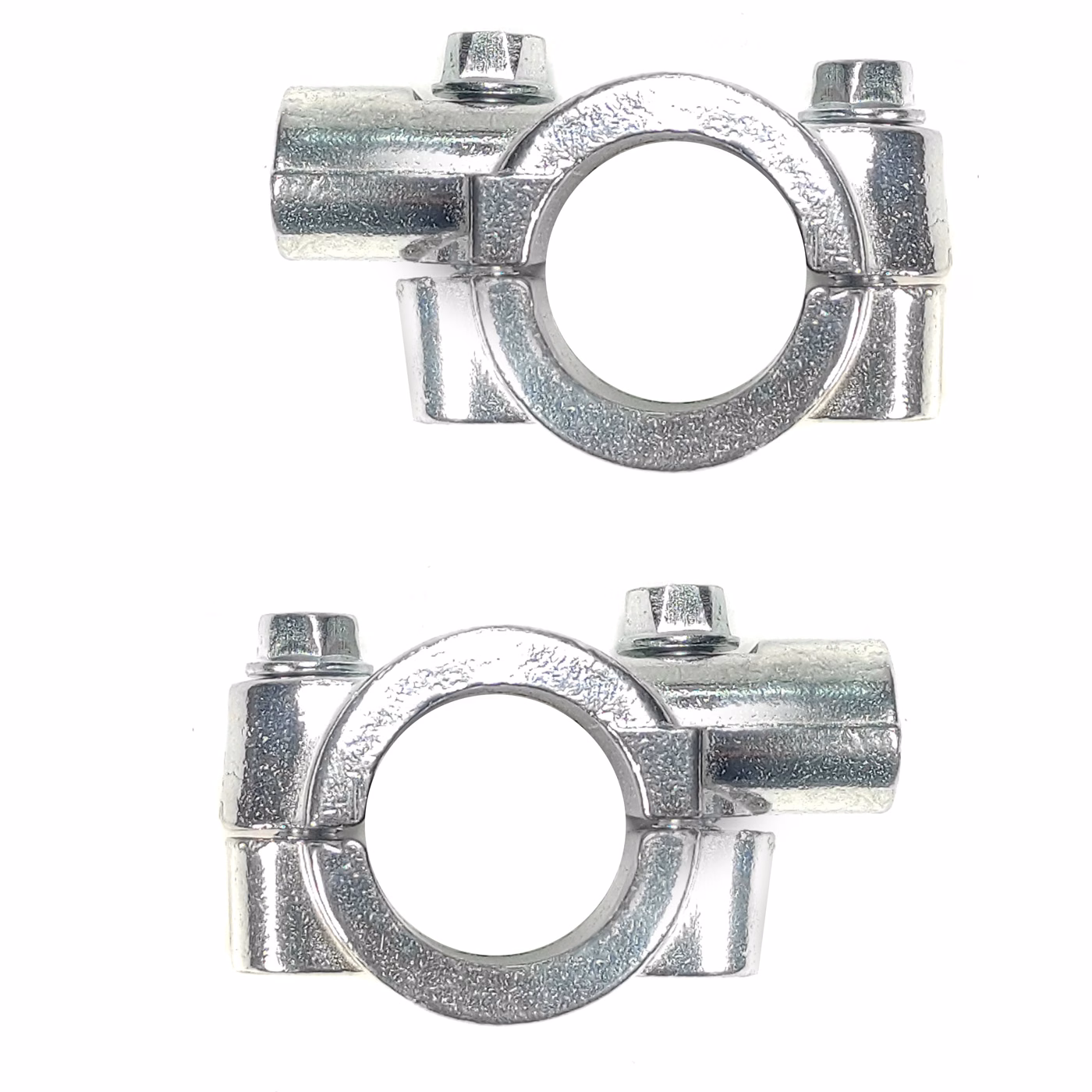 SOPORTES UNIVERSALES CROMADOS 22.2MM ROSCA DERECHA 10MM (PAR)