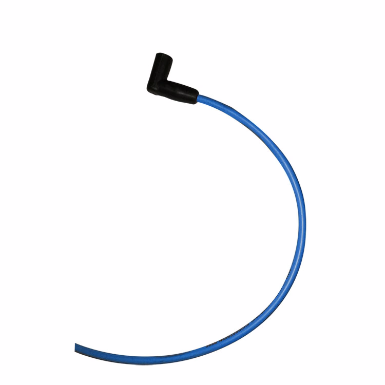 CABLE P/ BUJIA AZUL C/ CAPUCHON CODO 90°
