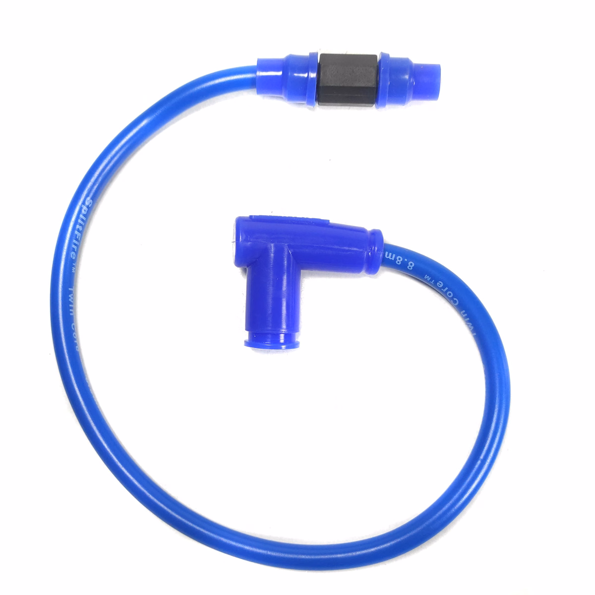 CABLE BUJIA 12V CAPUCHON 90° UNIVERSAL AZUL