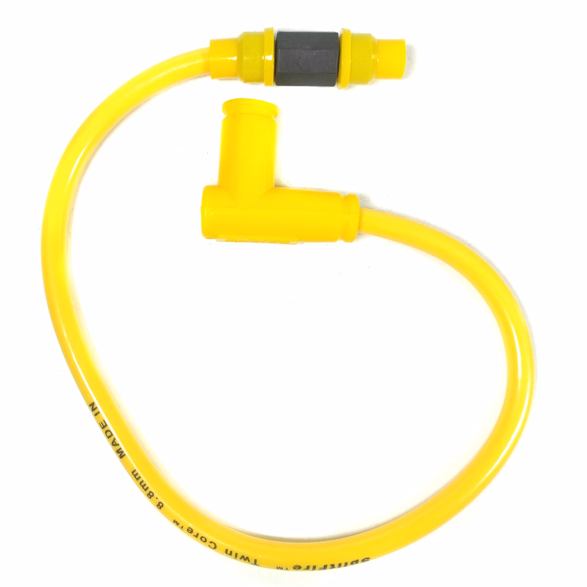 CABLE BUJIA 12V CAPUCHON 90° AMARILLO RACING