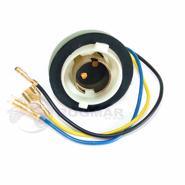 PORTA FOCO UNIVERSAL 12V BASE BA20D CBS MOTOS CHINAS (SOCKET)