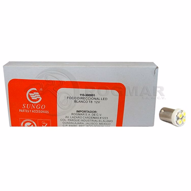 FOCO AUXILIAR DE FARO Y LUZ TABLERO BLANCA LED 10W T8 ( VENTA MINIMA 10 PIEZAS ) ( PRECIO POR PIEZA )