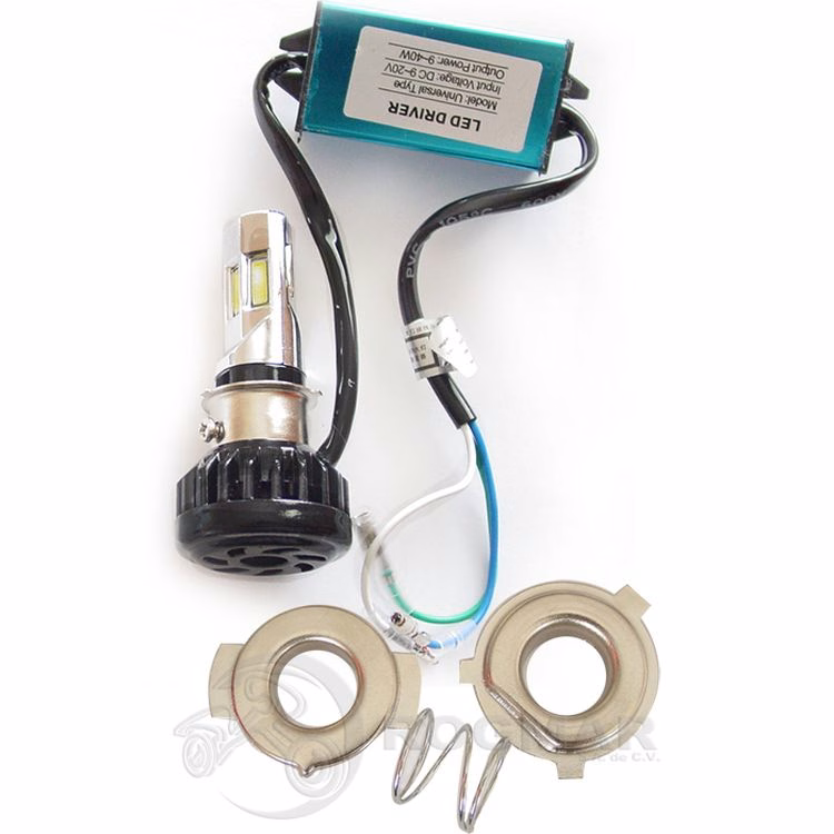 FOCO LED M02E 9-40W 9-30V UNIVERSAL C/ 3 ADAPTADORES (BAJA 1800LM, ALTA 3600LM) (VENTA DE 1 PIEZA)