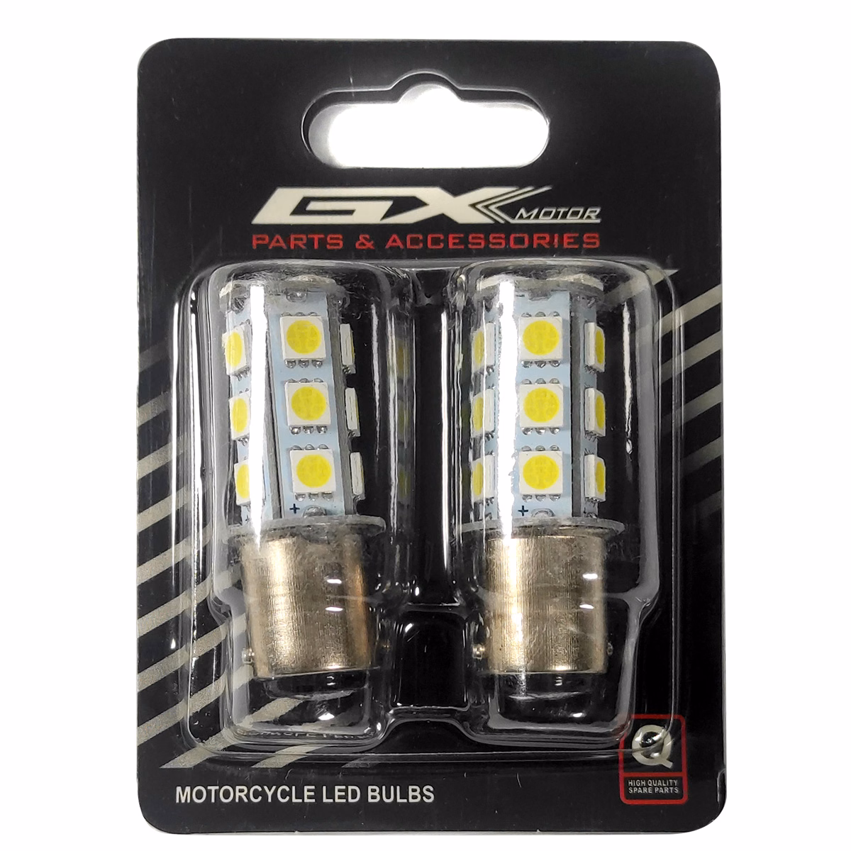 FOCO STOP TRASERO LED 2 POLOS LUZ BLANCA 12V BA15D A-001 (COMPRA MINIMA POR BLISTER) (BLISTER C/ 2 PIEZAS ) (PRECIO POR PIEZA)