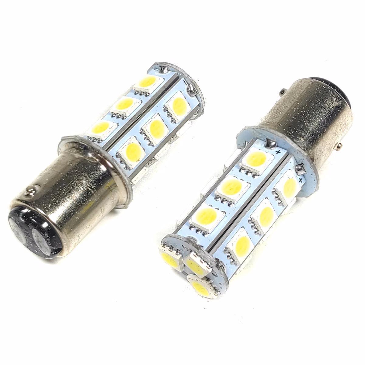FOCO STOP TRASERO LED 2 POLOS LUZ BLANCA 12V BAY15D A-001 ( VENTA MINIMA POR BLISTER ) ( BLISTER C/ 2 PIEZAS ) ( PRECIO POR PIEZA )