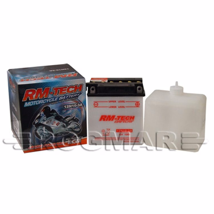 BATERIA RMTECH 12N10-3A C/ ACIDO ( 135L / 90W / 145H )