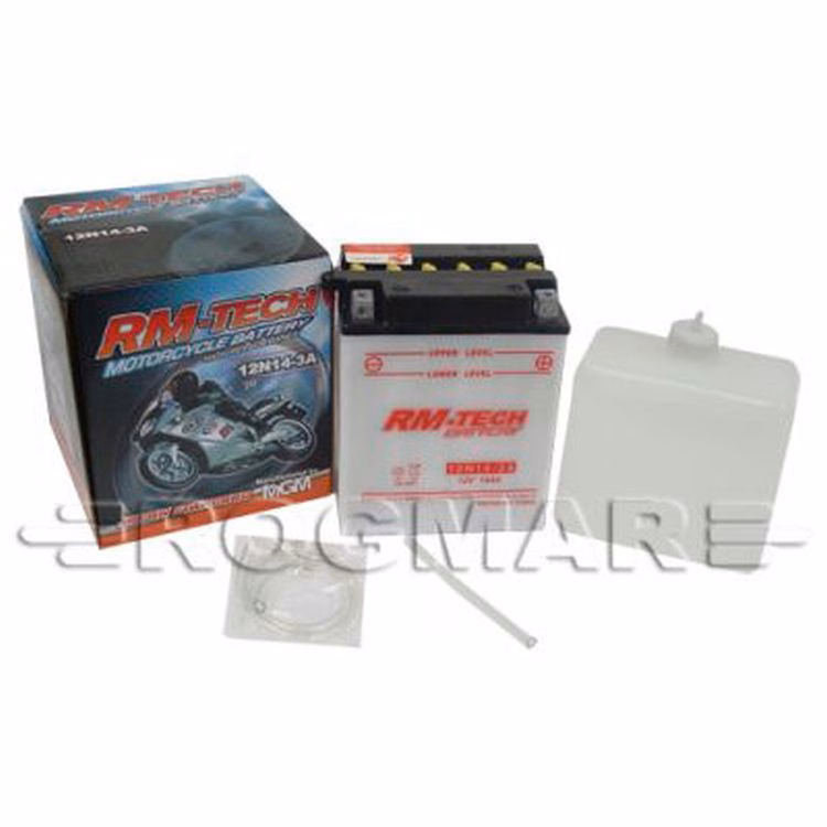 BATERIA RMTECH 12N14-3A C/ ACIDO ( 134L / 89W / 166H )