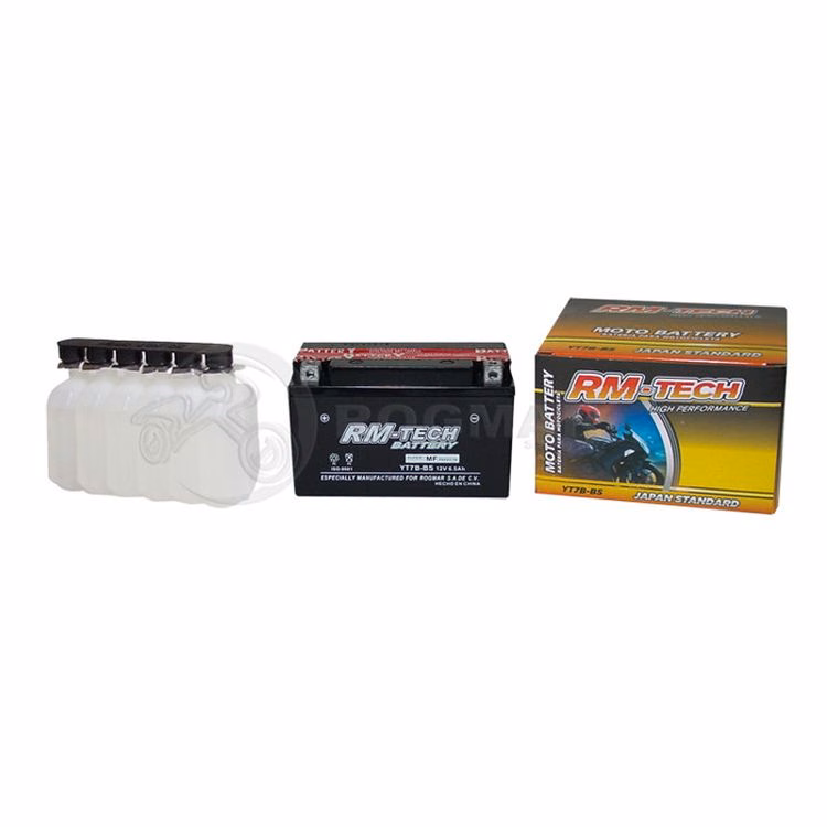 BATERIA RMTECH YT7B-BS C/ ACIDO ( 150L / 65W / 93H )