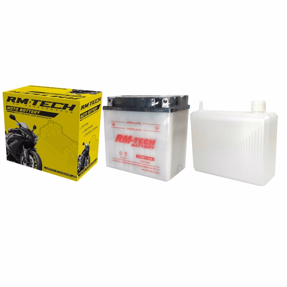 BATERIA RMTECH 12N7-4A C/ ACIDO (135L / 75W / 133H )