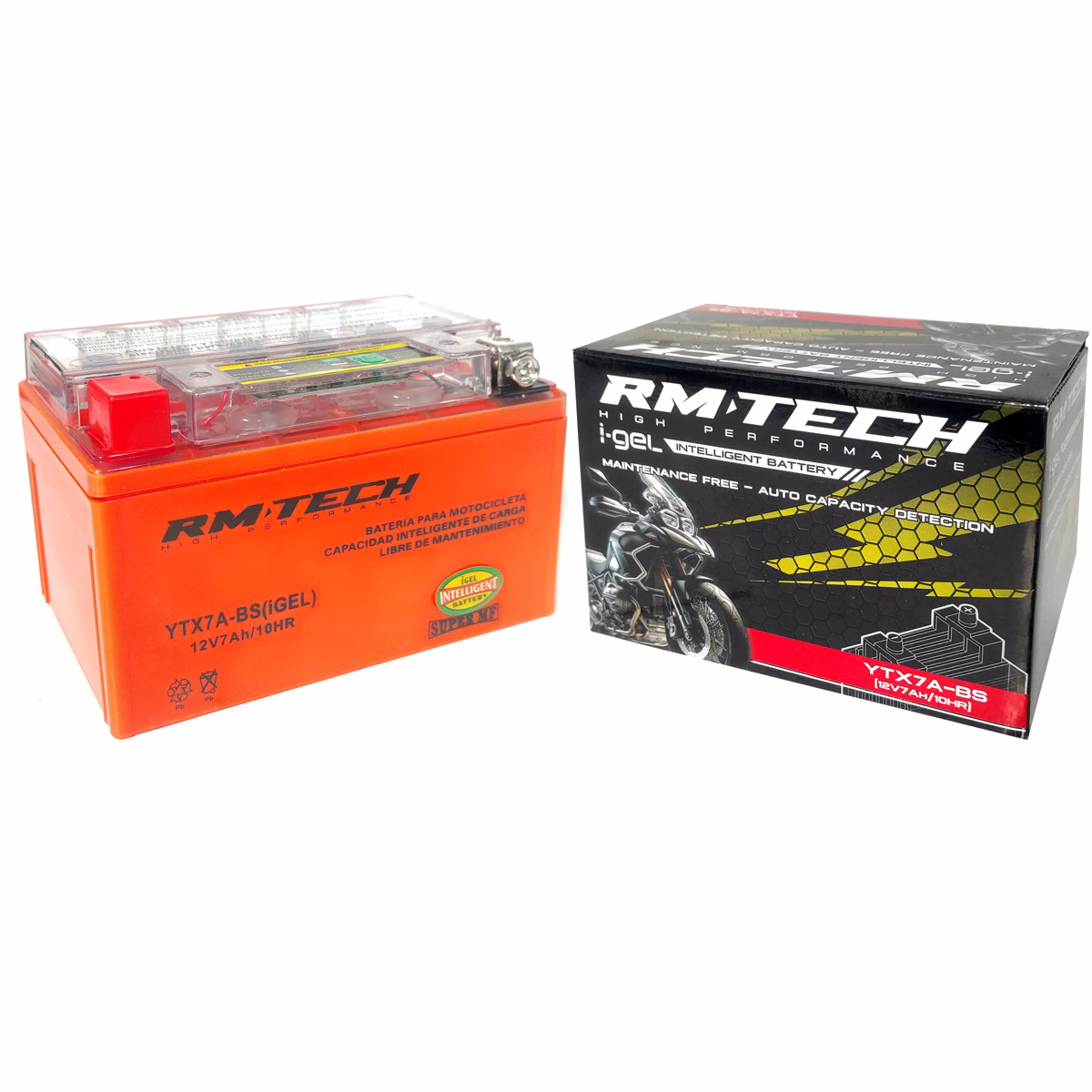 BATERIA RMTECH YTX7A-BS IGEL ( 150L / 87W / 94H )