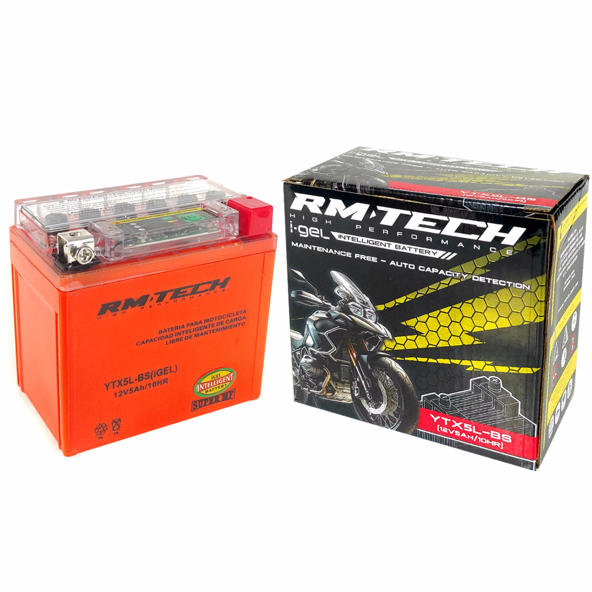 BATERIA RMTECH YTX5L-BS IGEL ( 114L / 71W / 106H )