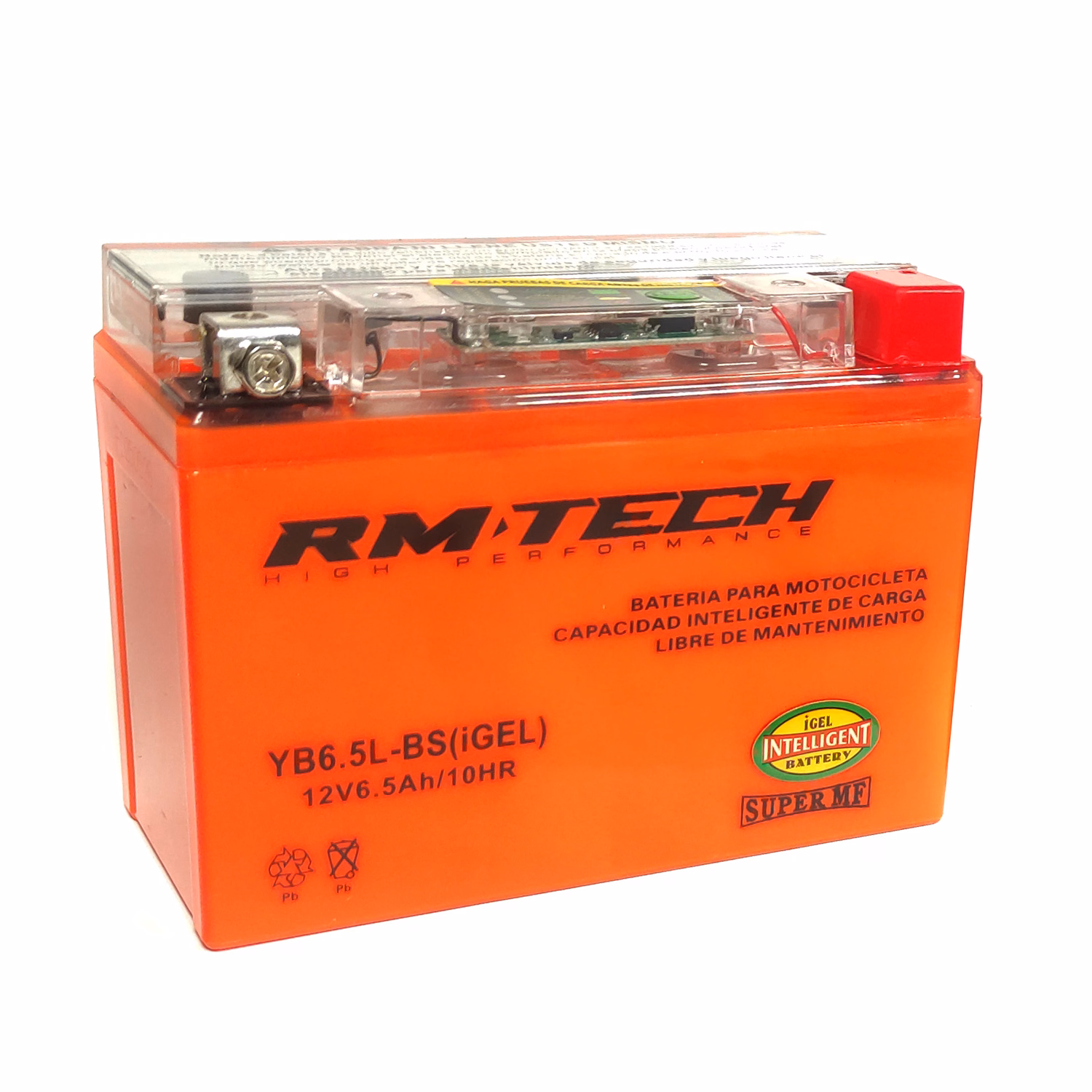 BATERIA RMTECH YB6.5L-BS IGEL ( 137L / 65W / 100H )