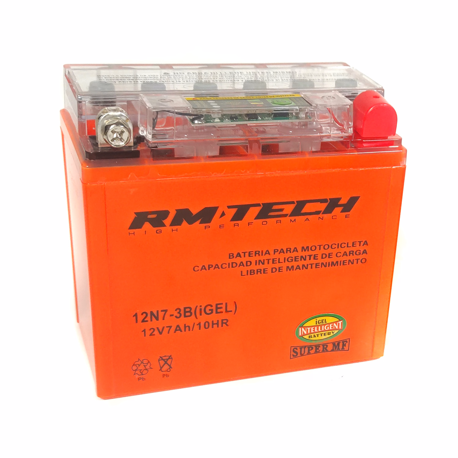 BATERIA RMTECH 12N7-3B IGEL ( 135L / 75W / 133H )