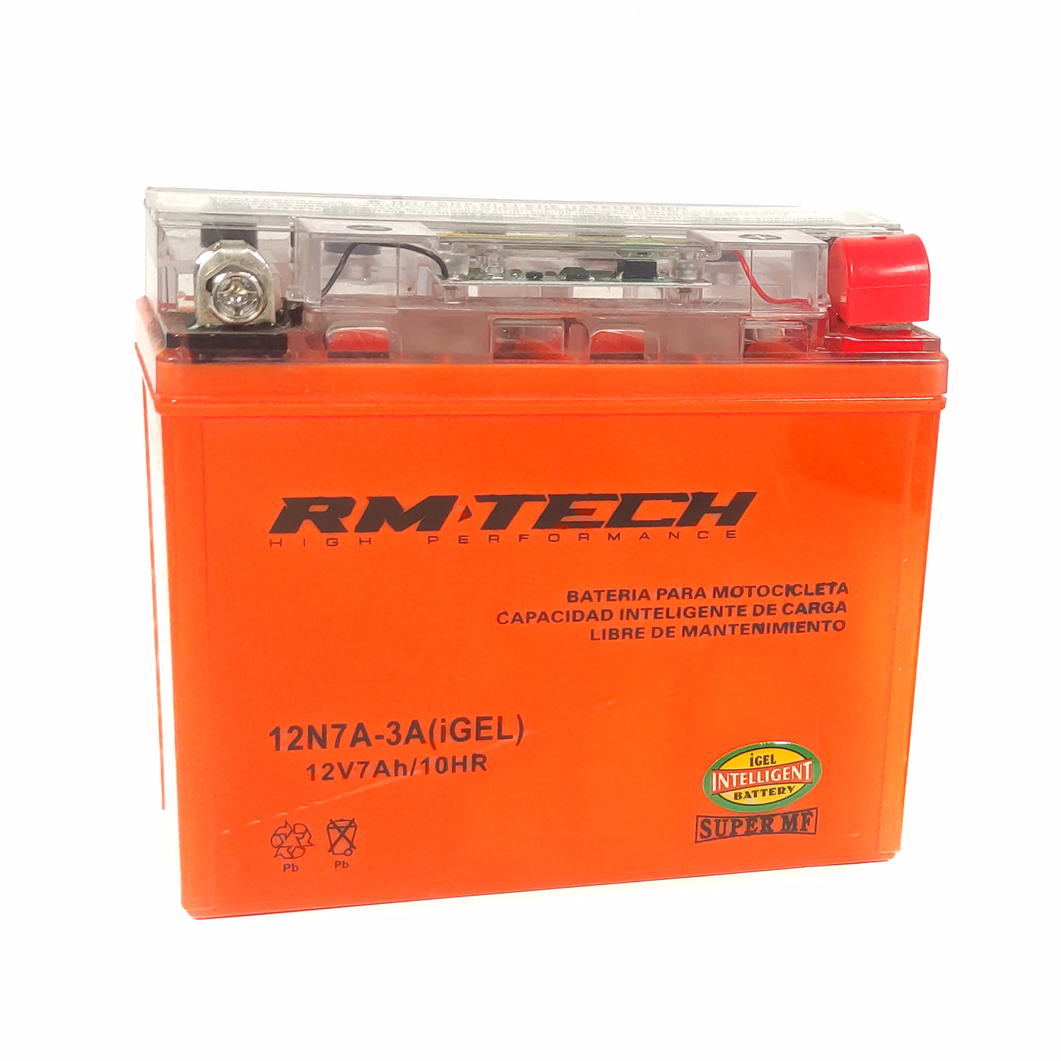 BATERIA RMTECH 12N7A-3A IGEL ( 150L / 60W / 130H )