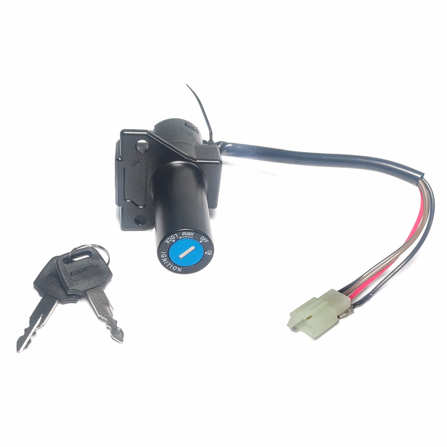 INTERRUPTOR ENCENDIDO 12V P/ YBR-125 EXPRESS (JUEGO)