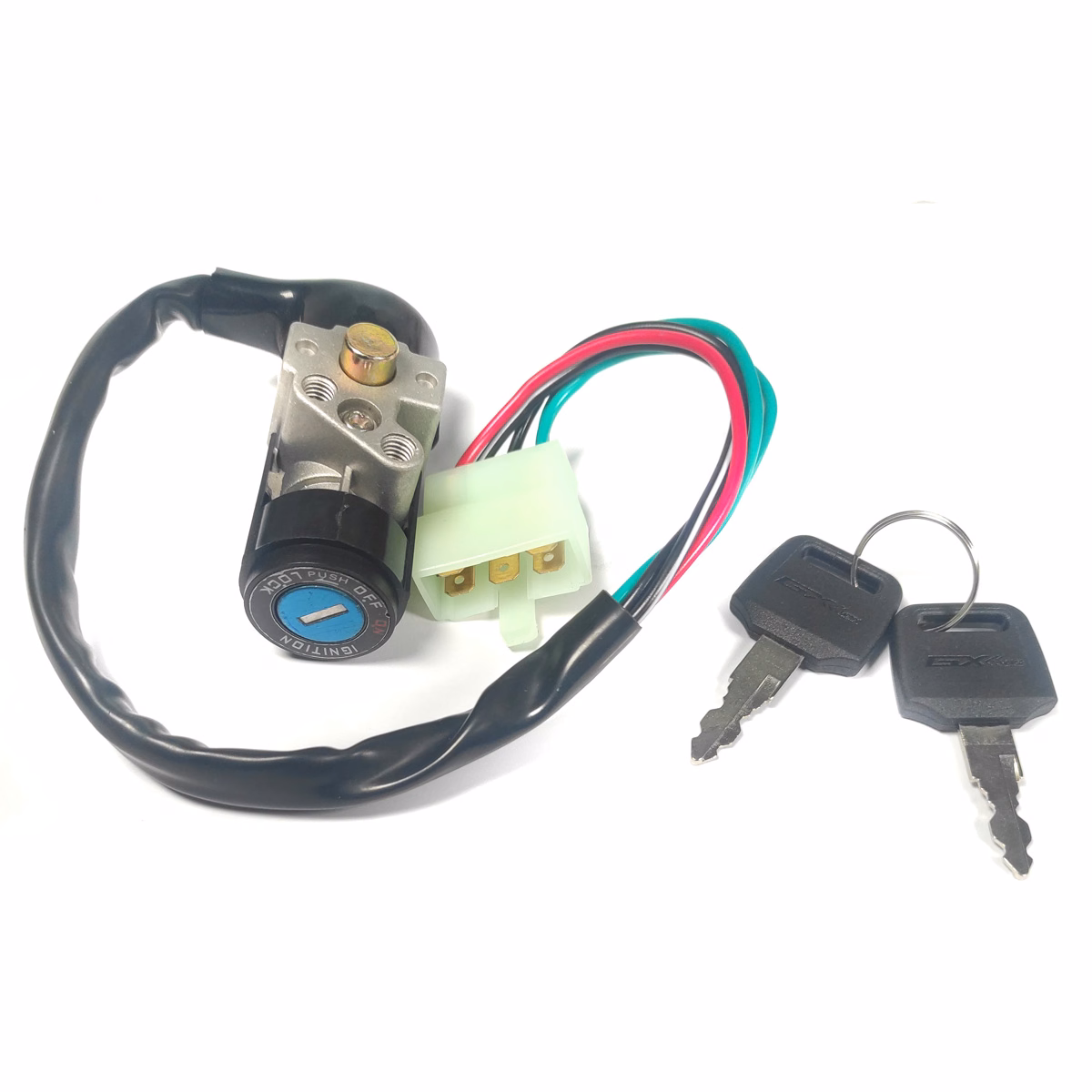 INTERRUPTOR ENCENDIDO 12V P/ CS-125 / ISLO SL-125/ BIZ-100 (JUEGO)