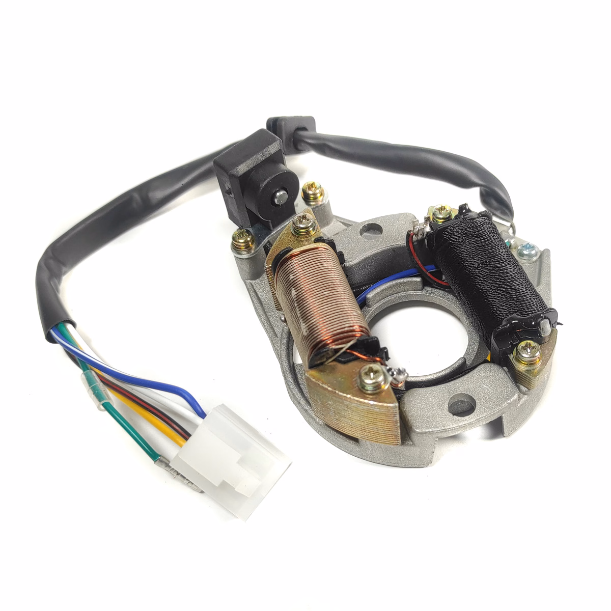 ESTATOR COMPLETO 12V P/ AT-110 (2 BOBINAS)