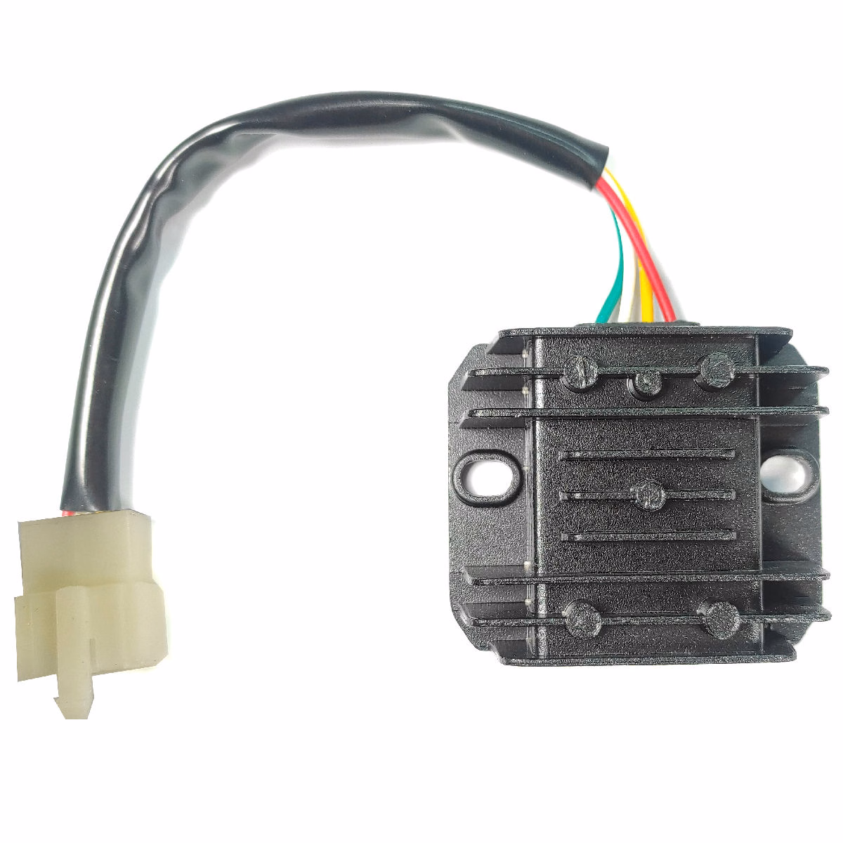 REGULADOR DE VOLTAJE 12V P/ WS-150 '08-'19, P/ WS-175 '12-'18, P/ D125LT '23-'26, P/ BIT-150 '22-'63, P/ D150 '19-'26,  -'SPORT 'P/ MODERNA 150 '18-'21, P/ DS-150 '06-'26, P/ CS-125 '06-'18, P/ WS-175 SPORT '17-'26, P/ X150 '17-'22, P/ D125 '16-'26, P/ W-150 '17-'26