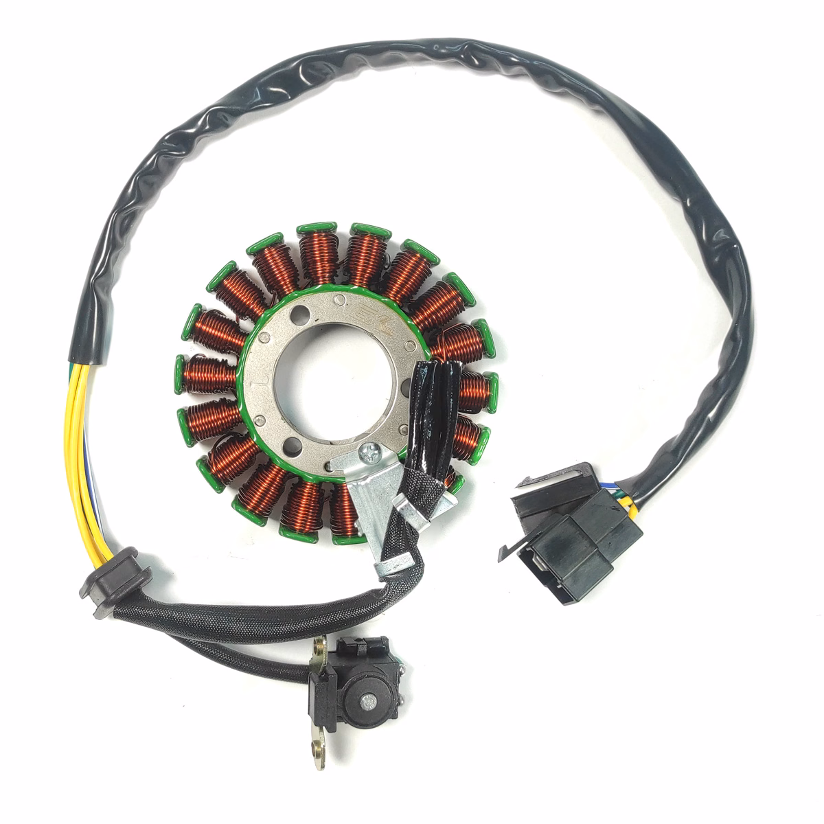 ESTATOR COMPLETO 12V P/ GN-125F (18 BOBINAS)