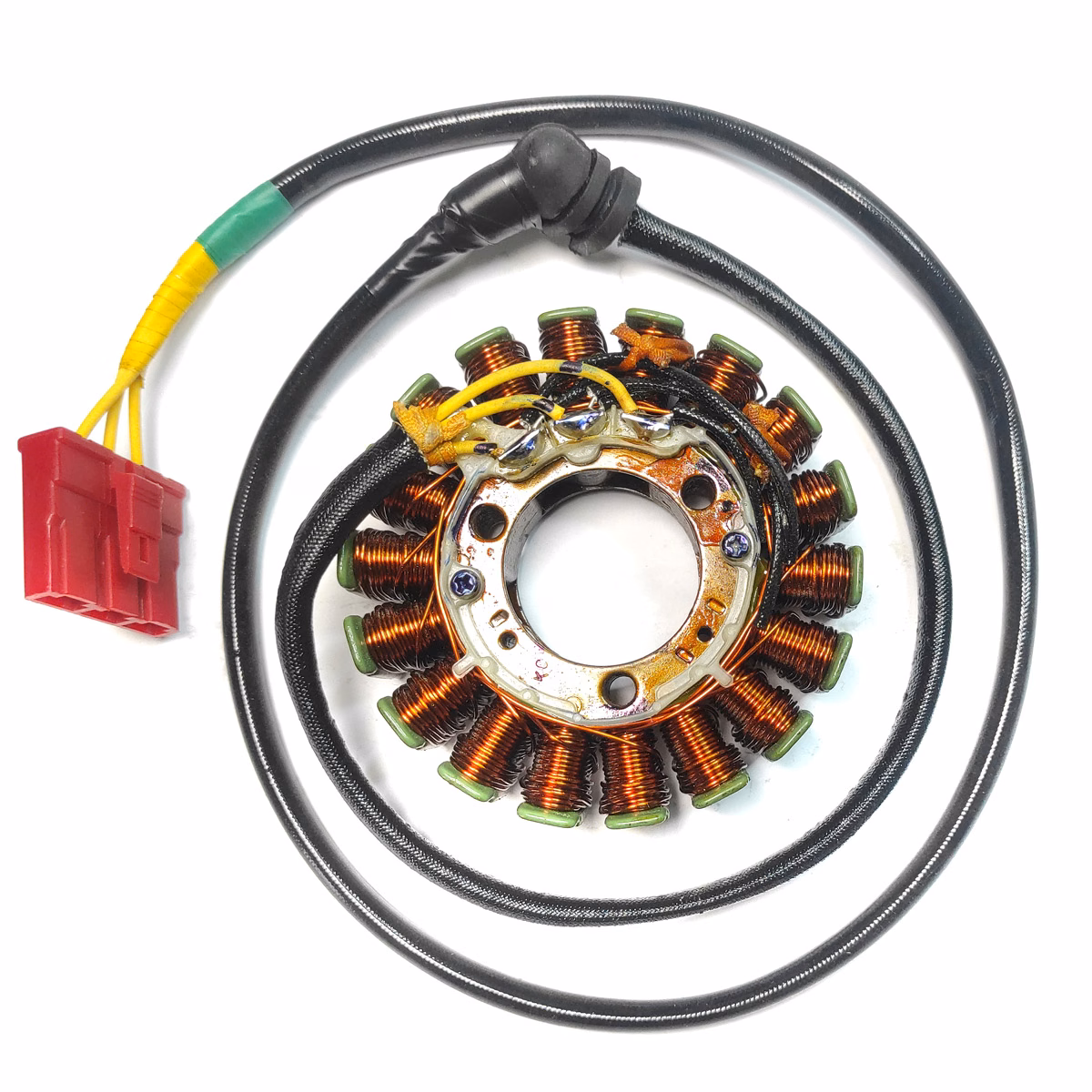 ESTATOR COMPLETO 12V P/ DOMINAR 400UG, P/ DOMINAR 400 TOURING (18 BOBINAS)