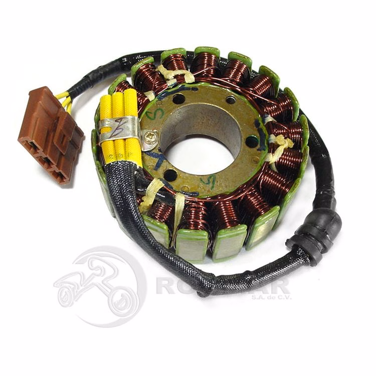 ESTATOR COMPLETO 12V P/ RS200 (18 BOBINAS)