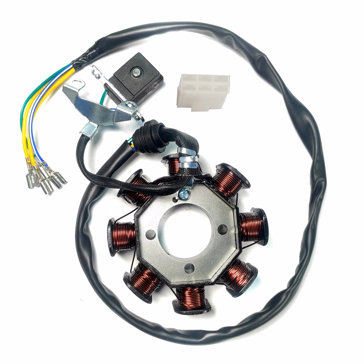 ESTATOR COMPLETO 12V P/ CROSSMAX 250 PRO (8 BOBINAS)