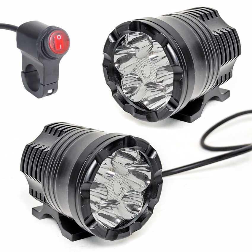 FARO AUXILIAR 6 LEDS CD 12V 30W 3000LM BS-015 CON INTERRUPTOR 12V 101480 (JUEGO)