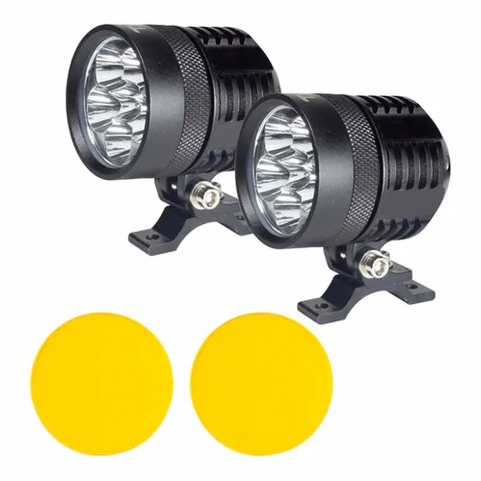 FARO AUXILIAR TECHX2 6 LEDS CD 12V 30W 4000LM BS-014 CON INTERRUPTOR 12V (JUEGO)