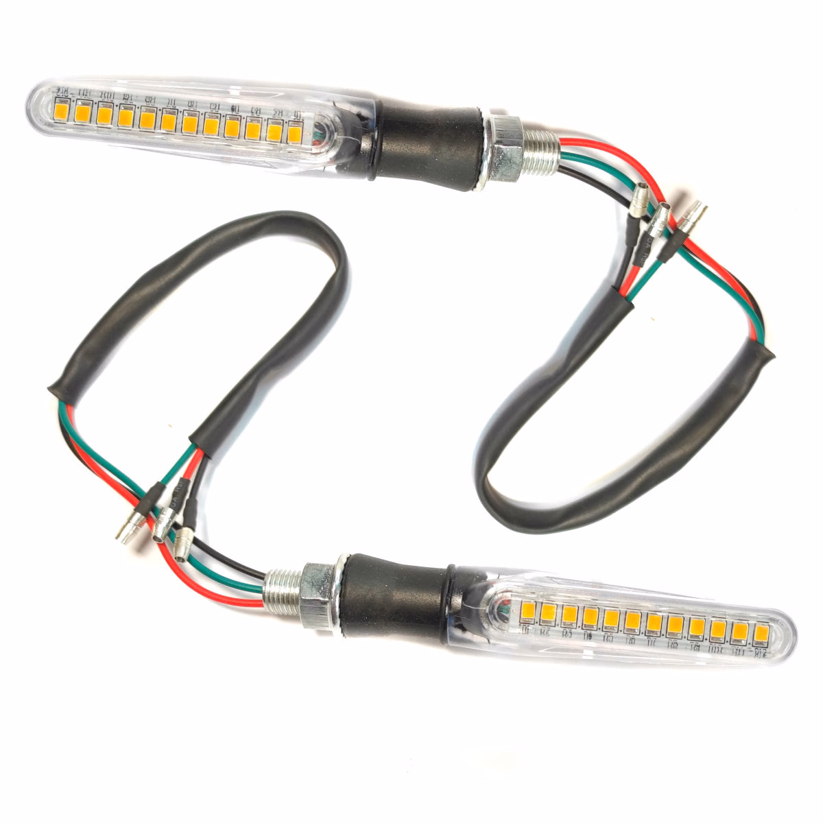 DIRECCIONAL UNIVERSAL LED 12V LUZ AMARILLA/BLANCA SECUENCIAL TL0802 (PAR)