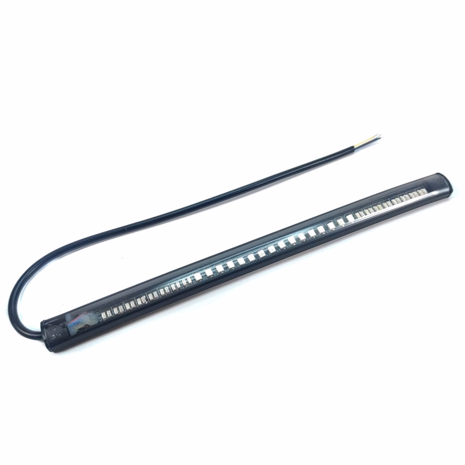 TIRA LUZ LED FLEXIBLE UNIVERSAL 12V 20.3 CM 12V 10W CON LUZ FRENO TRASERO/DIRECCIONALES