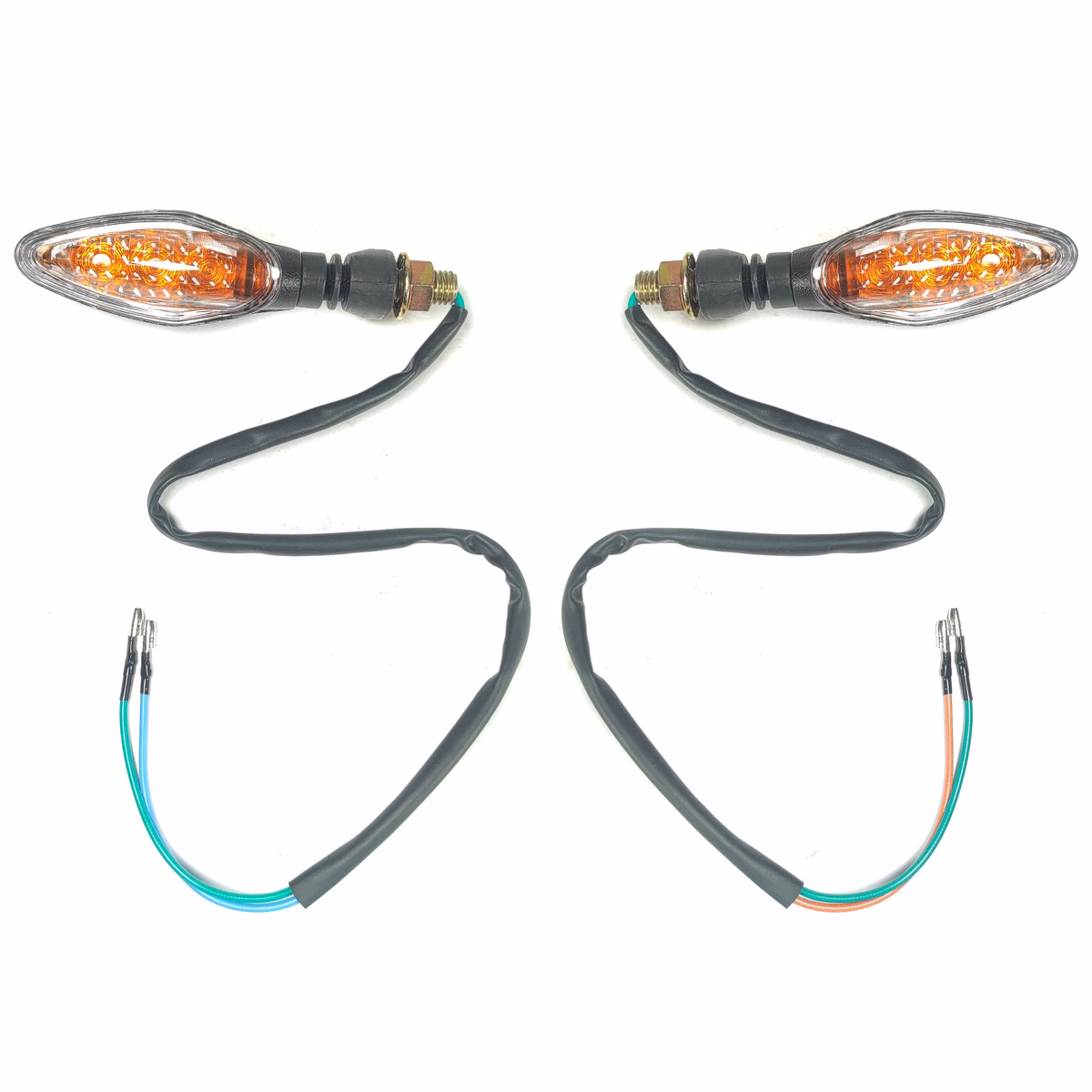 DIRECCIONAL TRASERA IZQUIERDA/DERECHA LED 12V P/ 250Z VERDE GRAFITO (PAR)