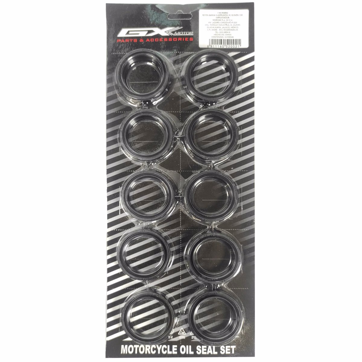 RETEN BARRA SUSPENSION P/ GIXXER-150 41X53X11 (PRECIO POR PIEZA) (VENTA MINIMA 10 PIEZAS)