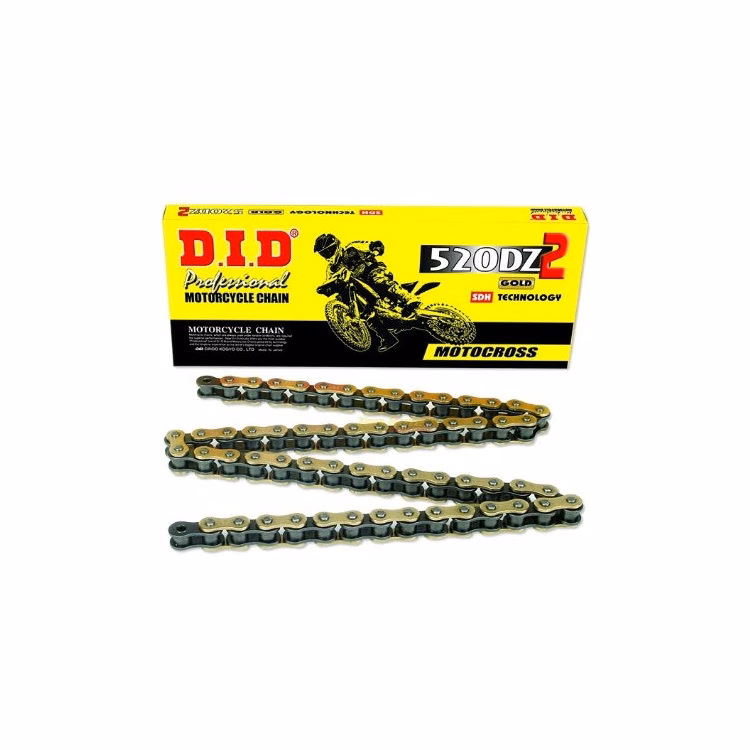 CADENA D.I.D. JAPÓN 520DZ2-120 (MOTOCROSS DORADA)