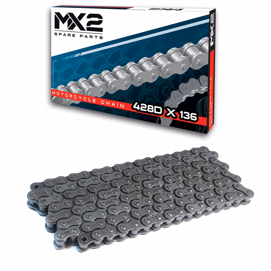 CADENA MX2 428D X 136 (PRECIO POR PIEZA) (EN LA COMPRA DE 1 A 24 PIEZAS)