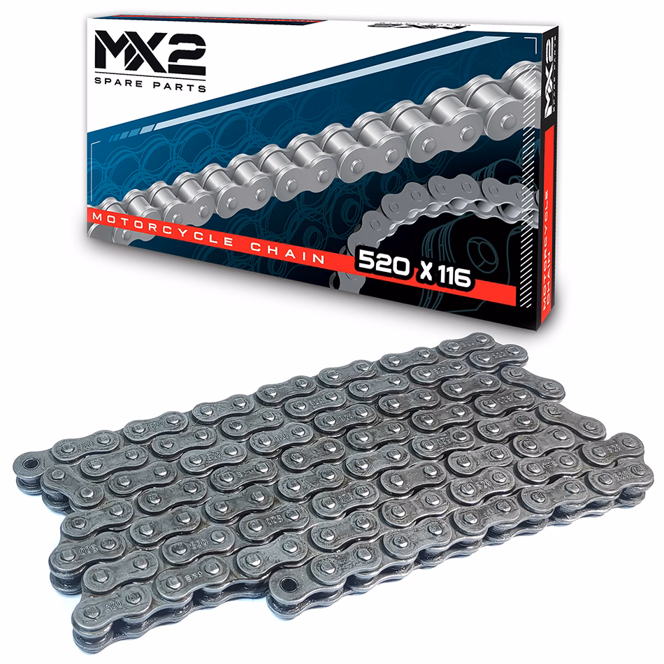 CADENA MX2 520 X 116 (PRECIO POR PIEZA) (EN LA COMPRA DE 1 A 24 PIEZAS)