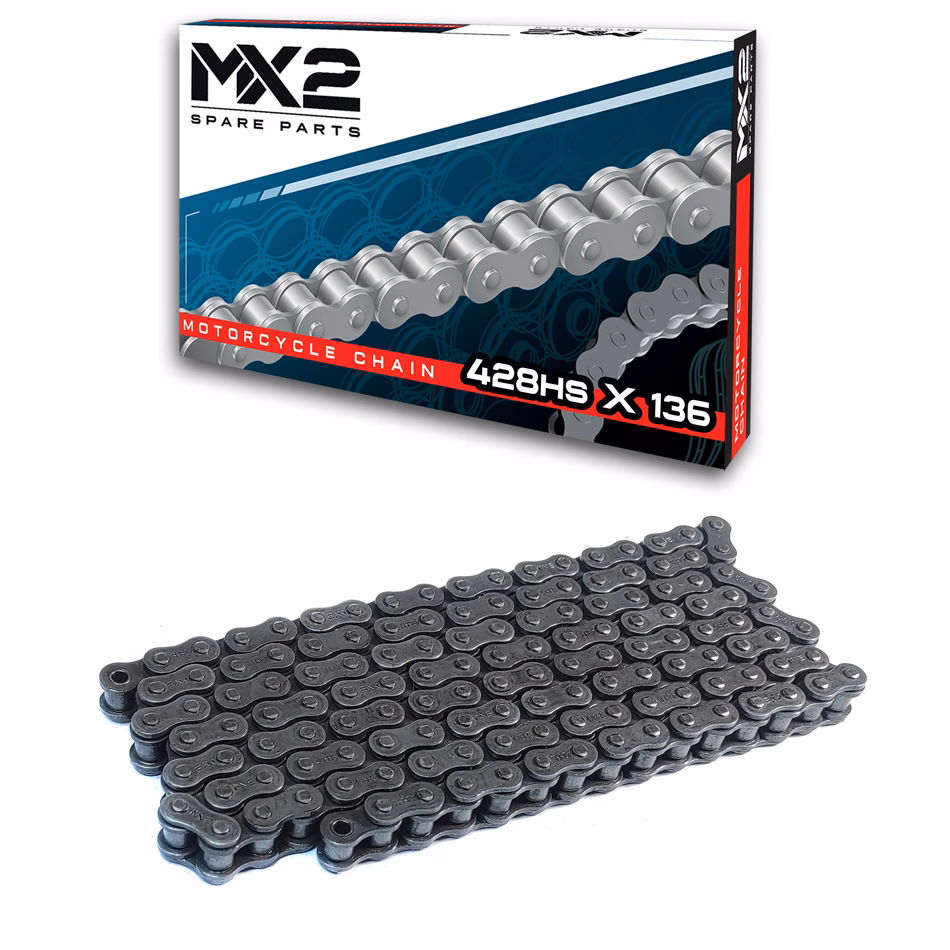 CADENA MX2 428HS X 136 (PRECIO POR PIEZA) (EN LA COMPRA DE 1 A 24 PIEZAS)