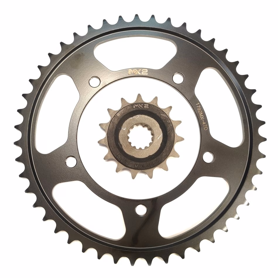 JUEGO DE ENGRANES MX2 P/ SUZUKI DL-650 V-STROM (47/15D) (MX1792/MX520RB)