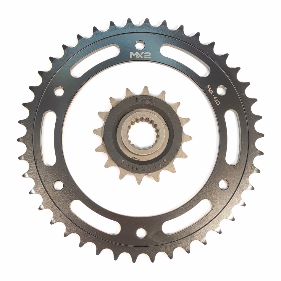 JUEGO DE ENGRANES MX2 P/ BMW F800 GS 08-18 (42/16D) (MX6/MX704RB)