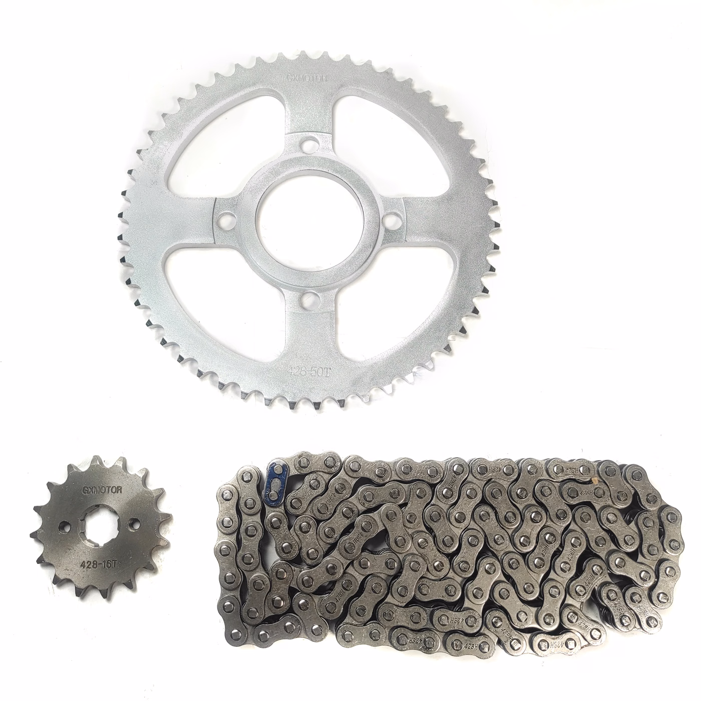 JUEGO DE ENGRANES CON CADENA P/ XEVERUS 250, P/ XEVERUS 200 XSR (50/16T, 428H X 132L)
