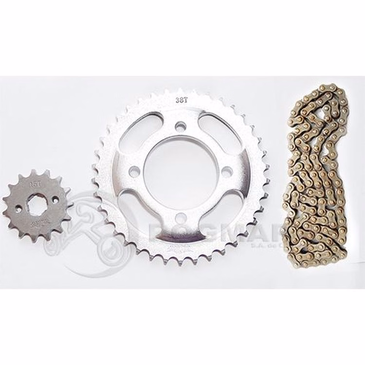 JUEGO DE ENGRANES CON CADENA P/ TOOL-125 (38/15D, 428HX126L)