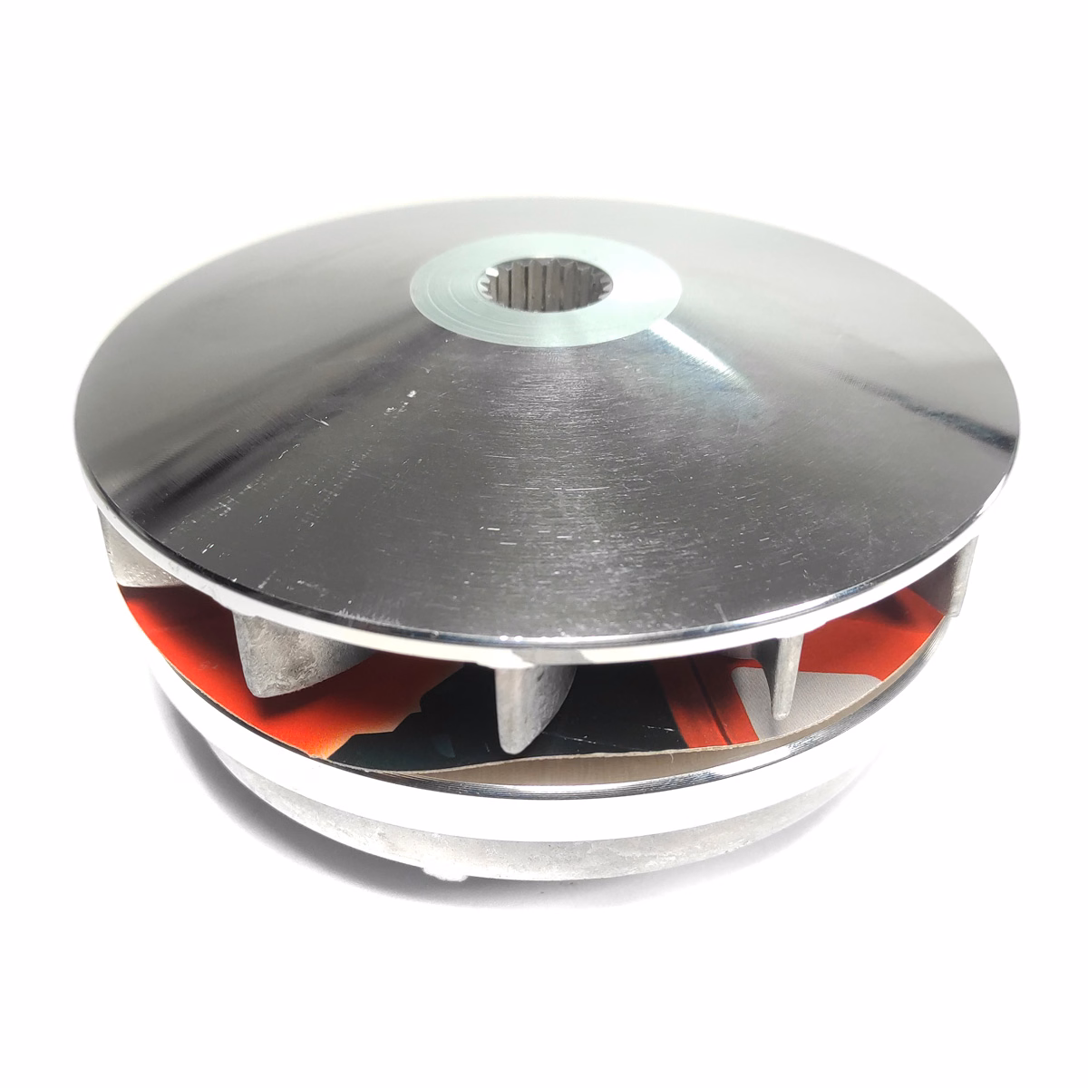 CENTRIFUGO DELANTERO COMPLETO P/ WS-150 '08-'19, P/ CS-125 '05-'18, P/ DS-150 '14-'22, P/ VITALIA 150 '16-'20, P/ X150 '17-'23, P/ DSG '17-'22, P/ D125LT '23-'26, P/ TRN-150 '15-'20, P/ WS-150 SPORT '17-'26, P/ W150 '17-'26, P/ X2150G '17-'26, P/ D-125 '16-'26, P/ GY6-150 (JUEGO)