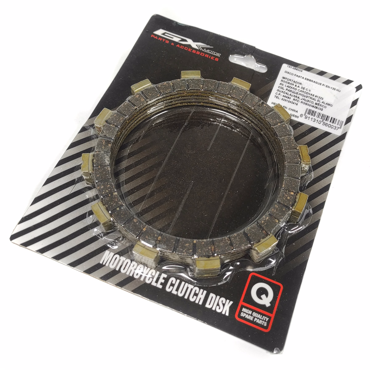DISCO PASTA EMBRAGUE P/ EN-125 HU (JUEGO)