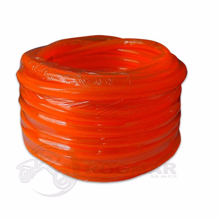 MANGUERA GASOLINA UNIVERSAL NARANJA FLUORESCENTE (PRECIO POR METRO) (VENTA MINIMA 10 MTS)
