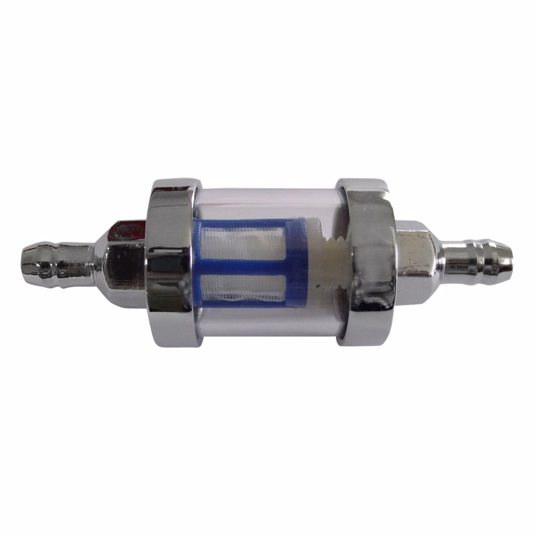 FILTRO GASOLINA VIDRIO UNIVERSAL CROMADO SG109008 (PIEZA)