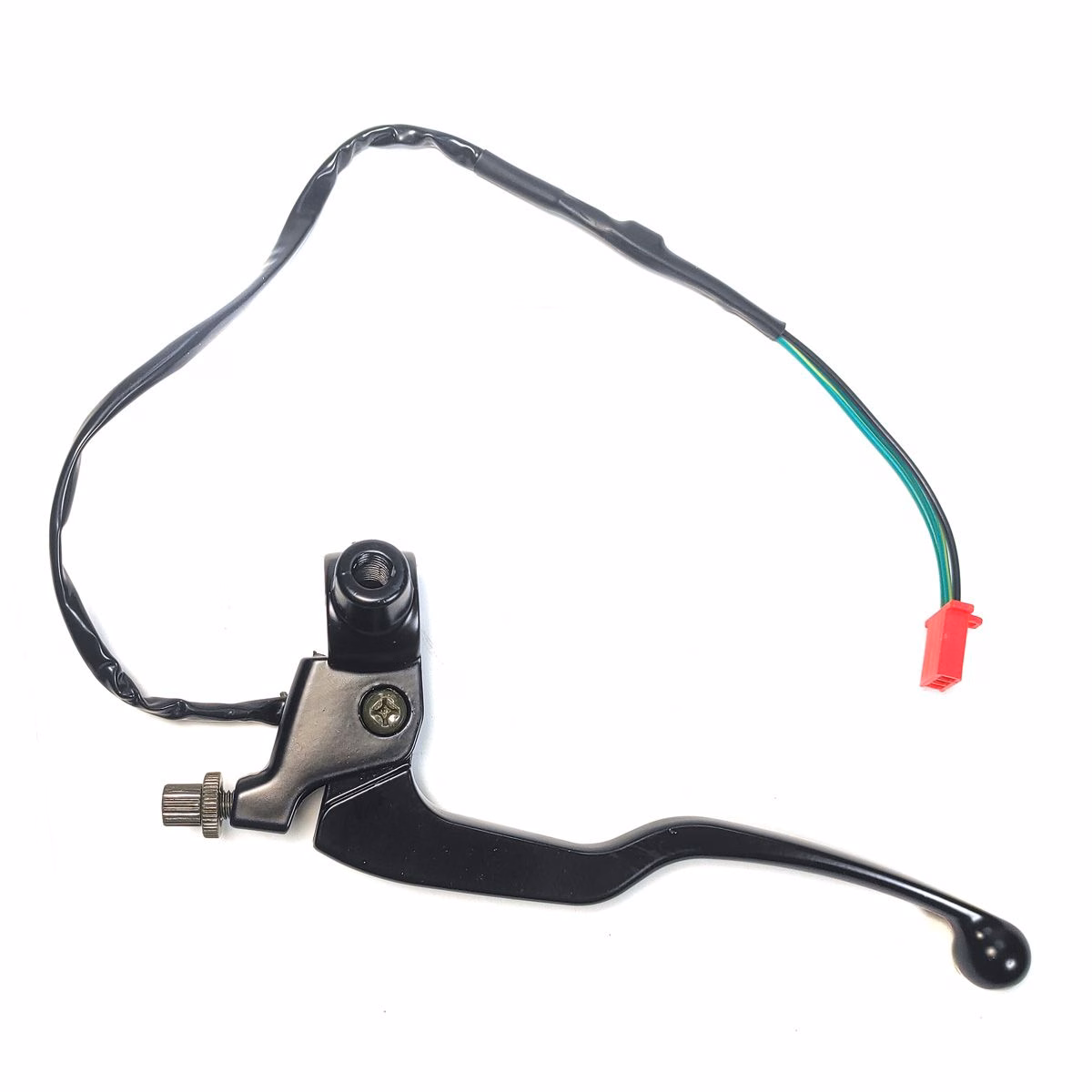 MANIJA EMBRAGUE C/ SOPORTE E INTERRUPTOR 12V P/ NS160 (IZQUIERDA)