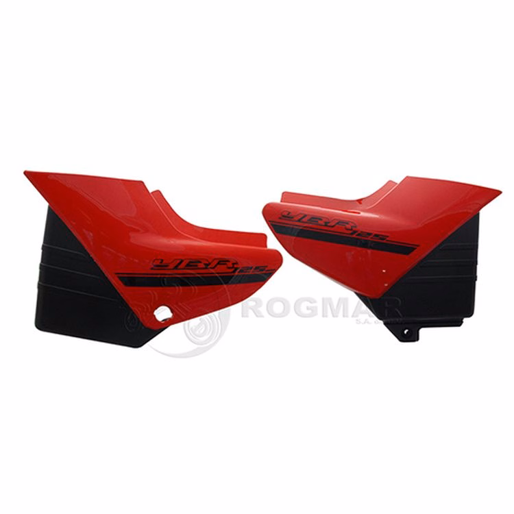 TAPAS LATERALES ROJAS P/ YBR-125 EXPRESS (PAR)