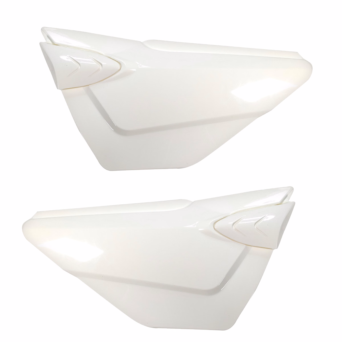 TAPAS LATERALES BLANCAS P/ DT-125 DELIVERY, P/ DT-150 DELIVERY, P/ FT-150 DELIVERY (JUEGO)