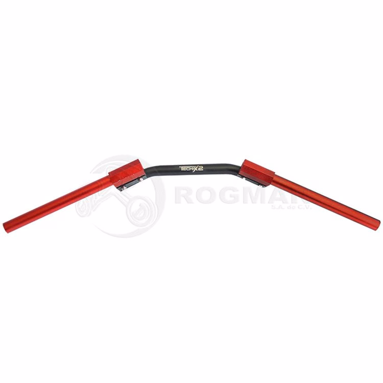 MANUBRIO TECHX2 ALUMINIO RACING ROJO